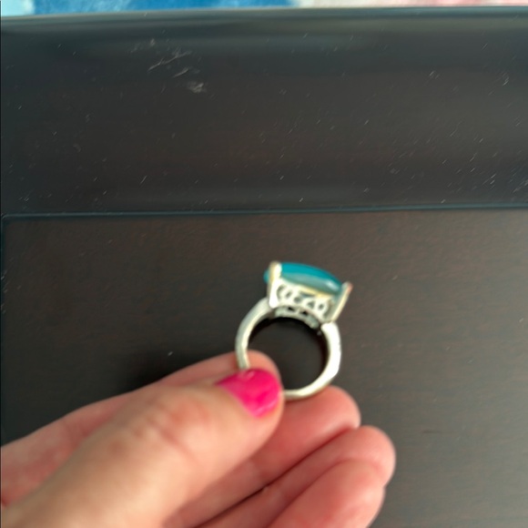 Cocktail ring. Turquoise - Picture 2 of 4